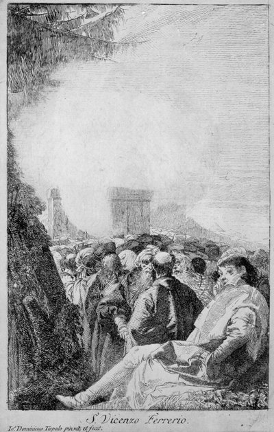 San Vincenzo Ferrer, 1750-80 da Giovanni Domenico Tiepolo